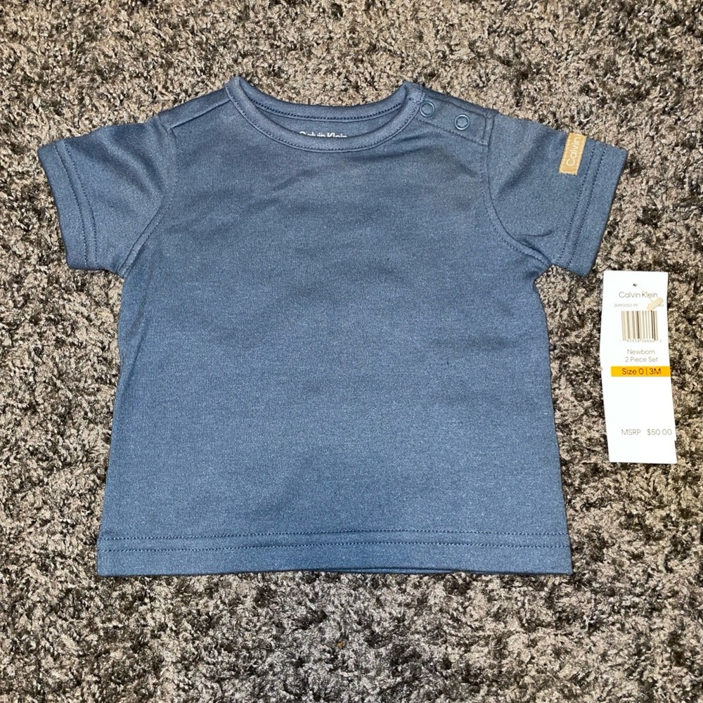 Calvin Klein Blue Short Sleeve Kids Tee
